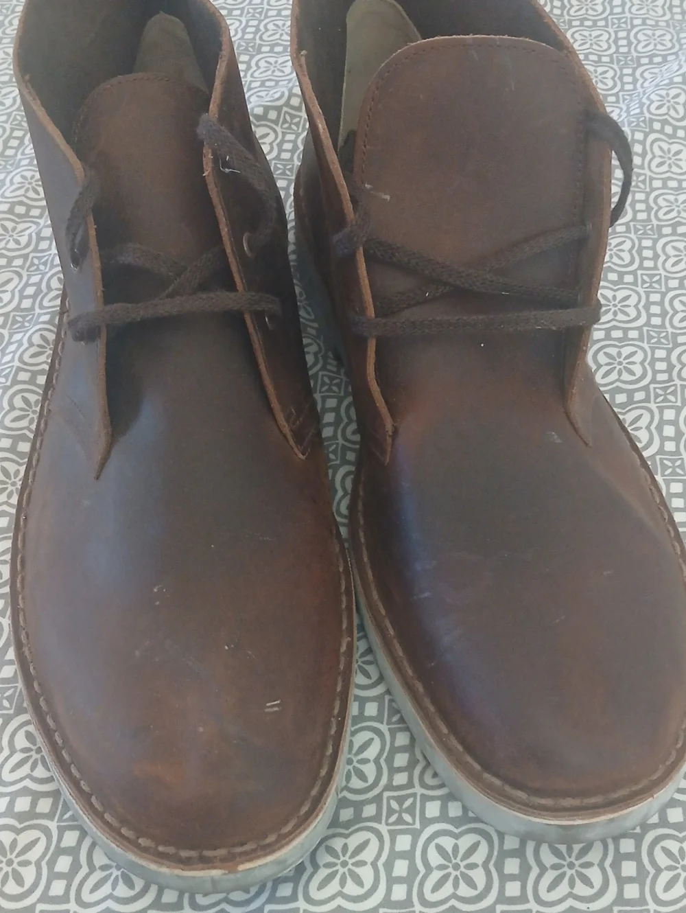 Clarks Men's Brown Leather Chukka Boots